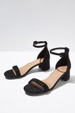 Women Rubi Lizzie Low Block Heel - Black Micro