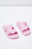 Kids Twin Strap Slide - Pink Lavendar