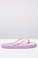 Kids Printed Flip Flop - Pink Lavendar Floral