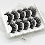 SEXYSHEEP 5Pairs 3D Mink Hair False Eyelashes Natural/Thick Long Eye Lashes Wispy Makeup Beauty Extension Tools