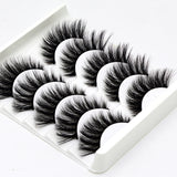 SEXYSHEEP 5Pairs 3D Mink Hair False Eyelashes Natural/Thick Long Eye Lashes Wispy Makeup Beauty Extension Tools
